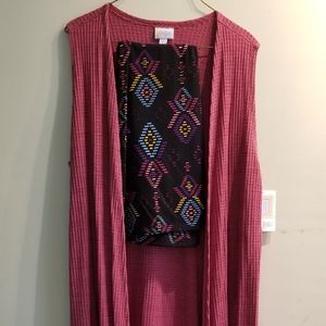 Lularoe  -  Joy Duster Vest -  Size: Medium-NWT